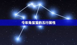 今年兔宝宝五行缺什么(如何补充五行元素)