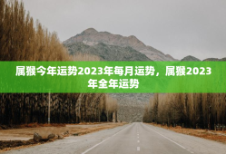 属猴今年运势2023年每月运势，属猴2023年全年运势