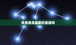 双鱼座是最差的星座吗(介绍)