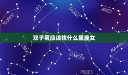 双子男应该找什么星座女(星座匹配介绍)