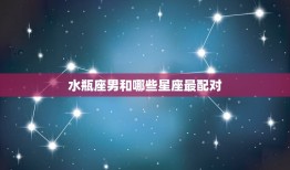 水瓶座男和什么座最配对(星座配对大介绍)