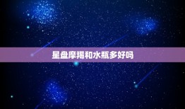 星盘摩羯和水瓶多好吗(介绍两个星座的默契配对)