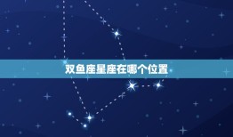 双鱼座星座在哪个位置(探寻双鱼座的星空坐标)