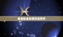 属兔缺金的男孩宜用字(如何选择适合自己的字)