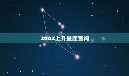 2002上升星座查询(如何确定你的上升星座)