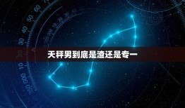 天秤男到底是渣还是专一(介绍星座)