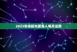 2023年宋韶光属兔人每月运势(兔年好运连连财运旺盛事业顺利)