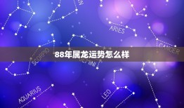 88年属龙运势怎么样(2023年运势大介绍)