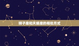 狮子座和天蝎座是什么(星座之间的神秘互动)