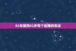 82年属狗42岁有个劫难的命运(如何化解)