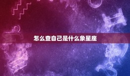 怎么查自己是什么象星座(轻松掌握星座知识)