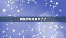 属兔的今年多大了了(兔年生肖年龄计算方法及注意事项)