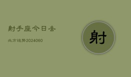 射手座今日去北方运势(20240605)