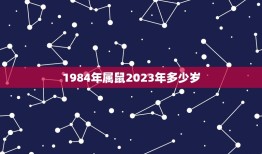 1984年属鼠2023年多少岁(你的属相年龄将迎来新的挑战)