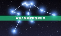 双重人格测试爱情是什么(介绍人格与爱情的关系)