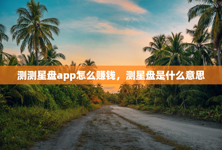 测测星盘app怎么赚钱，测星盘是什么意思