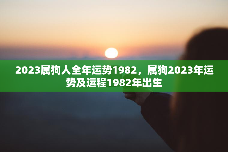 2023属狗人全年运势1982，属狗2023年运势及运程1982年出生