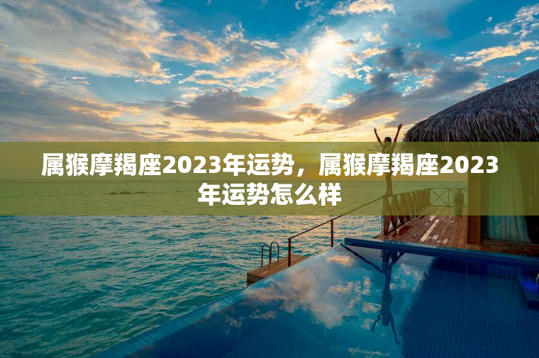 属猴摩羯座2023年运势，属猴摩羯座2023年运势怎么样