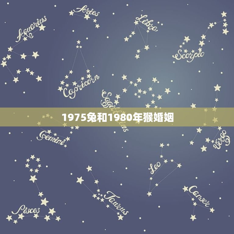 1975兔和1980年猴婚姻(属相婚配的奥秘)