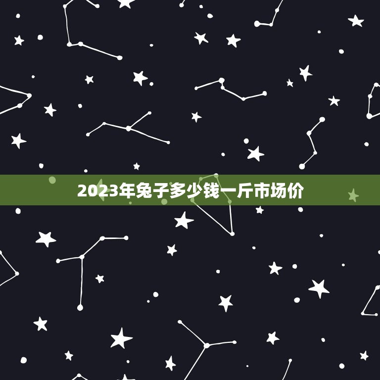 2023年兔子多少钱一斤市场价(养殖兔子的经济效益分析)