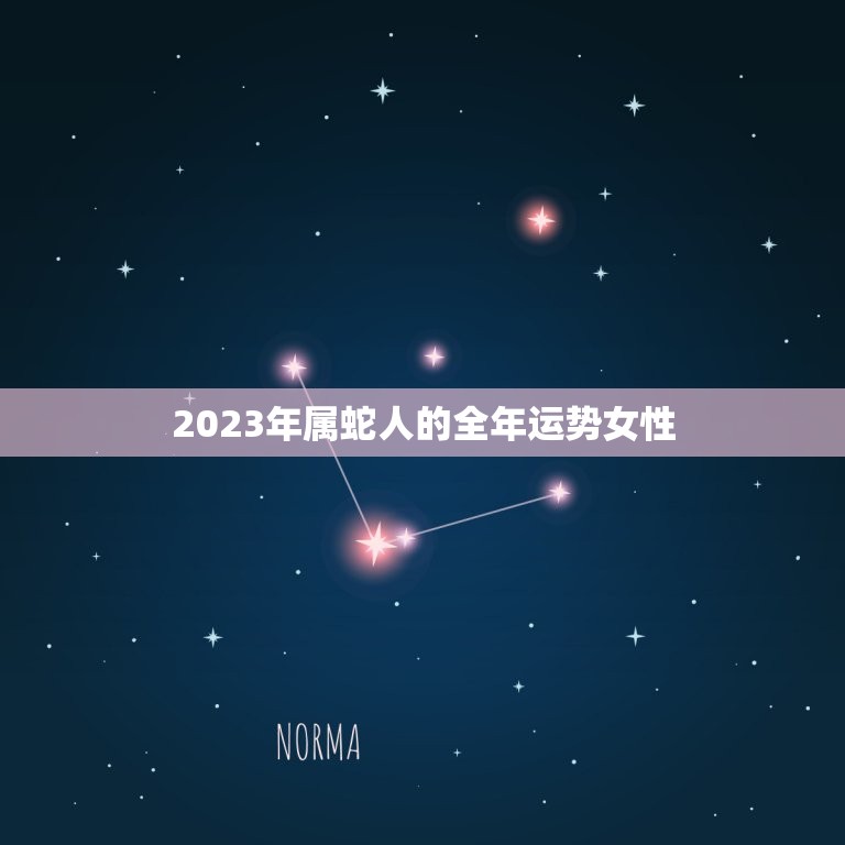 2023年属蛇人的全年运势女性(蛇女的幸运之年)