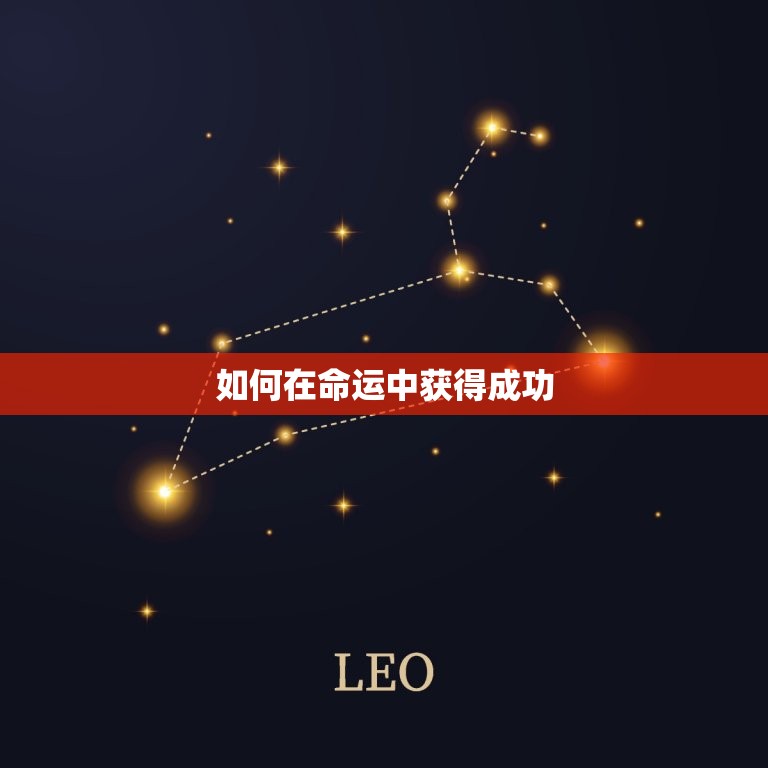 摩羯座一辈子是什么命(如何在命运中获得成功)  第2张