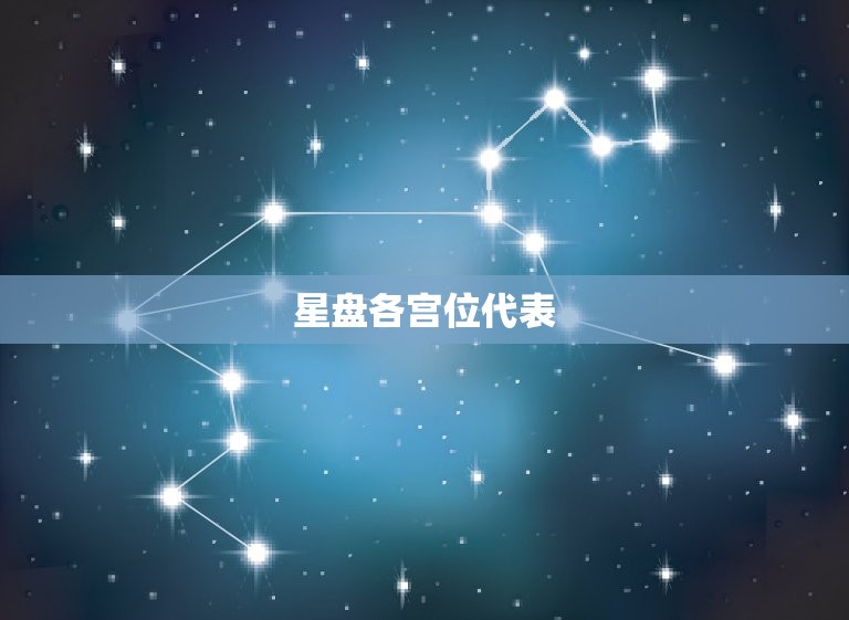 星盘各宫位代表