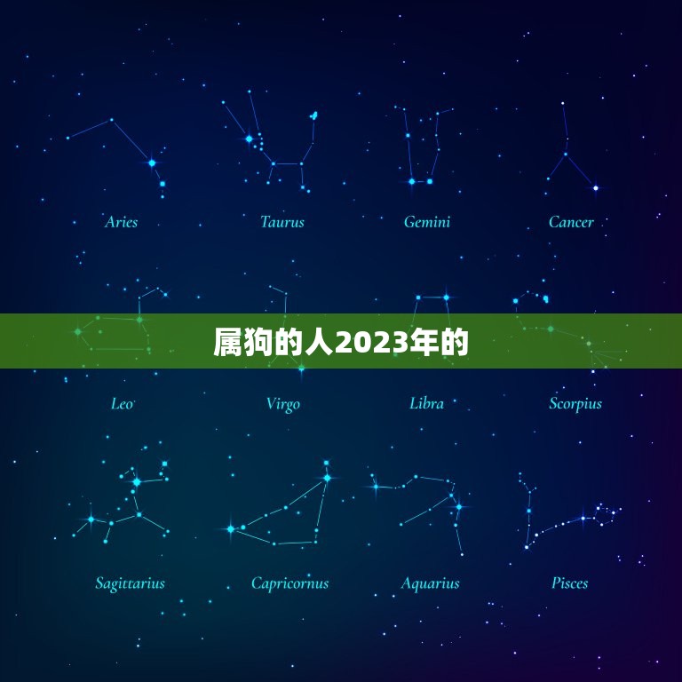 属狗的人2023年的