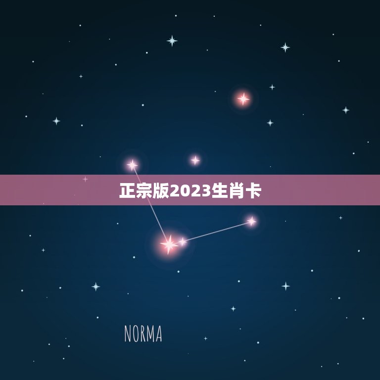 正宗版2023生肖卡