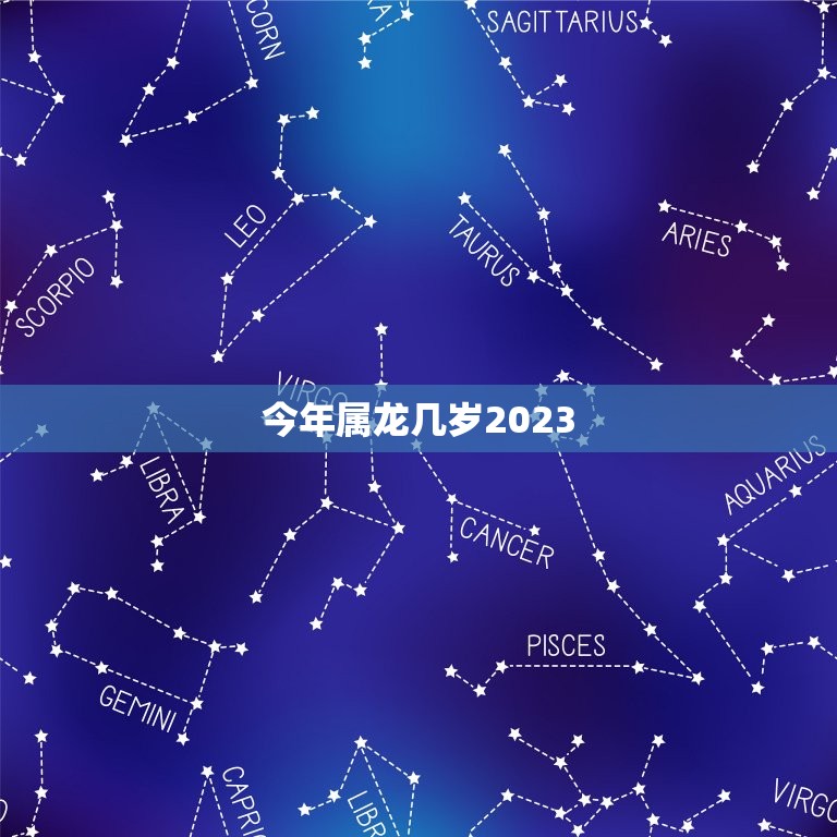 今年属龙几岁2023