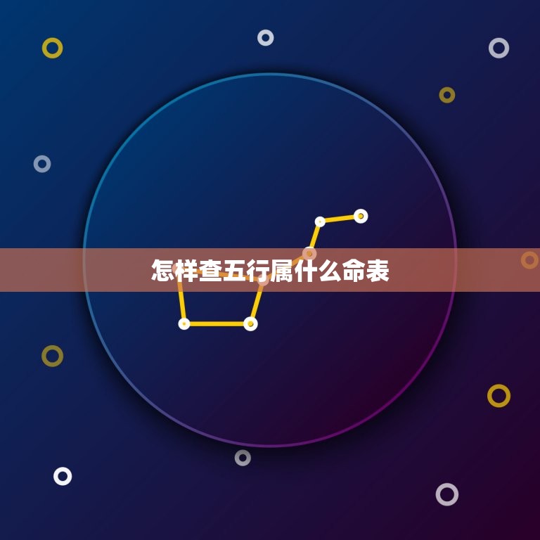 怎样查五行属什么命表