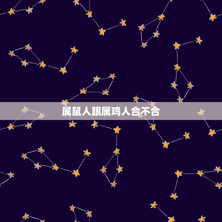 属鼠人跟属鸡人合不合(十二生肖配对分析)  第3张