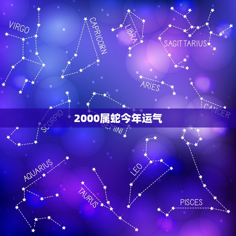 2000属蛇今年运气