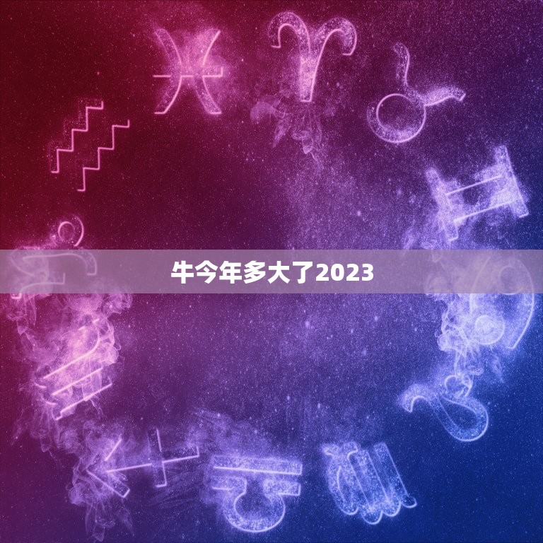 牛今年多大了2023