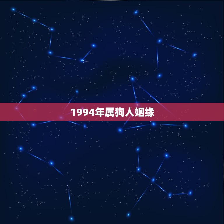 1994年属狗人姻缘