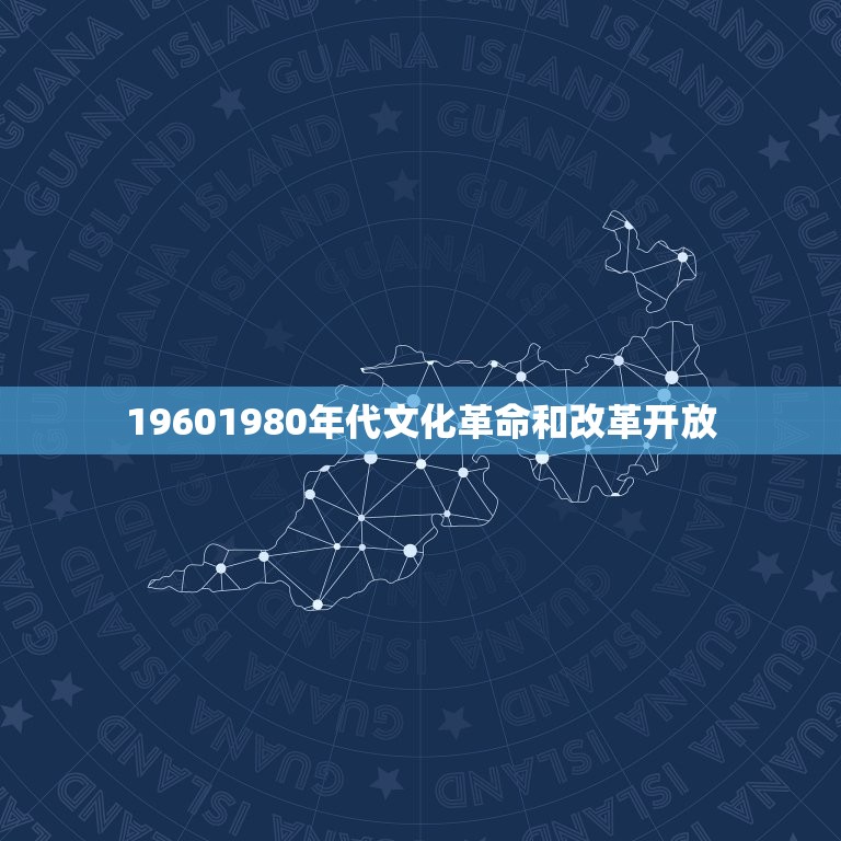 19601980年代文化革命和改革开放