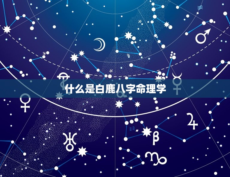 什么是白鹿八字命理学