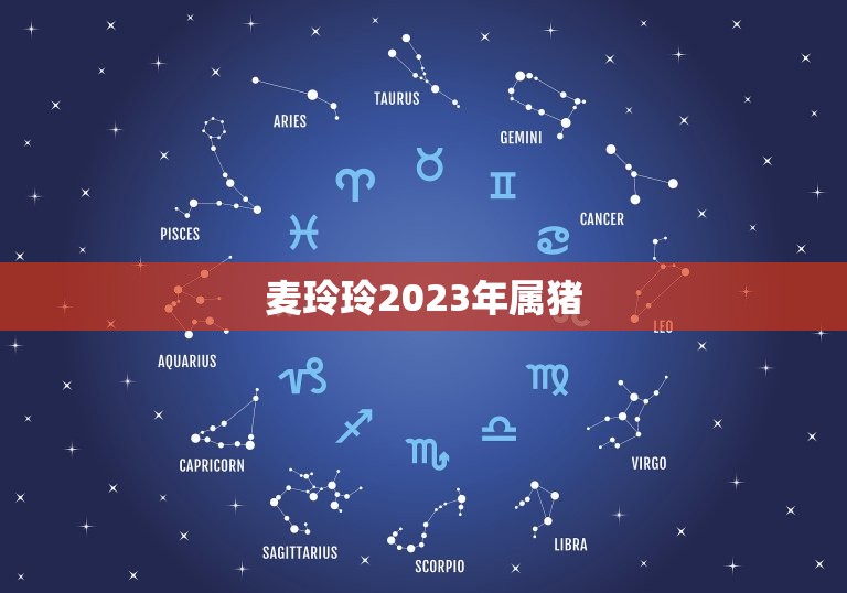 麦玲玲2023年属猪