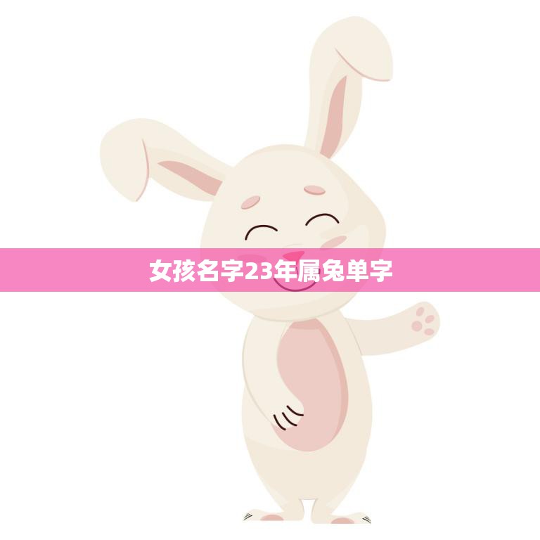 女孩名字23年属兔单字(如何选择最佳名字)  第3张