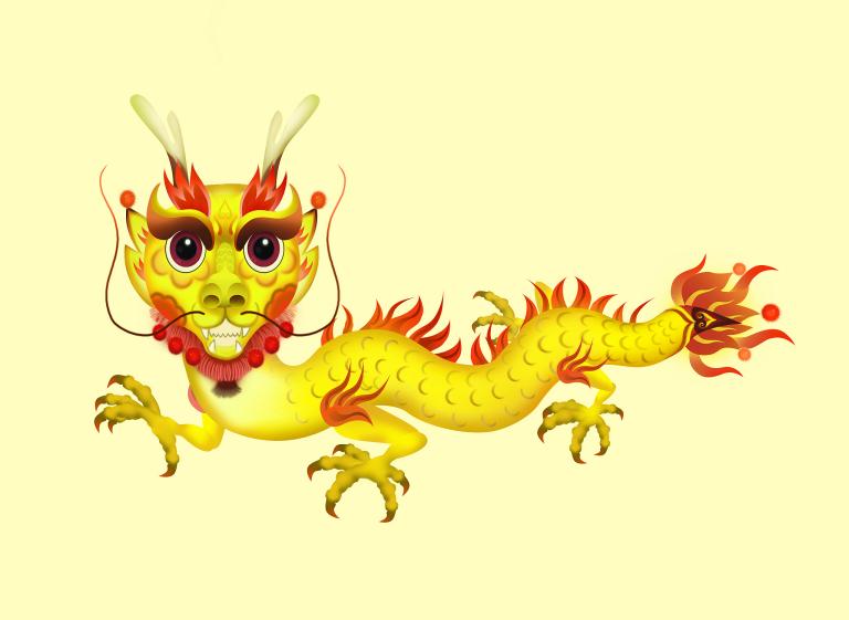 76属龙女好运风景图片（七六龙女景中福）  第1张