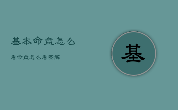 基本命盘怎么看，命盘怎么看图解  第1张